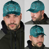 Basketball New Zealand Classic Cap Teal Maori Ta Moko Indigenous - Polynesian Pride