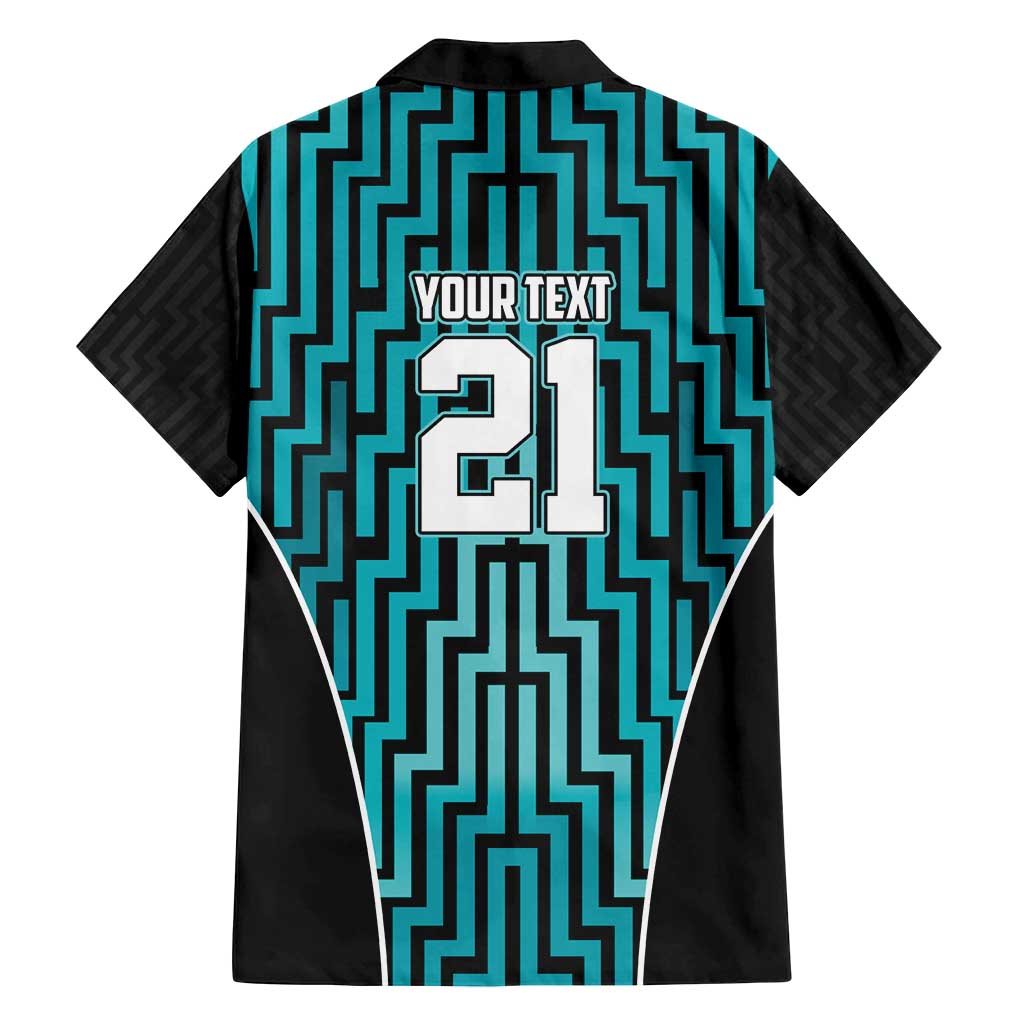 Custom Basketball New Zealand Family Matching Summer Maxi Dress and Hawaiian Shirt Teal Maori Ta Moko Indigenous - Polynesian Pride