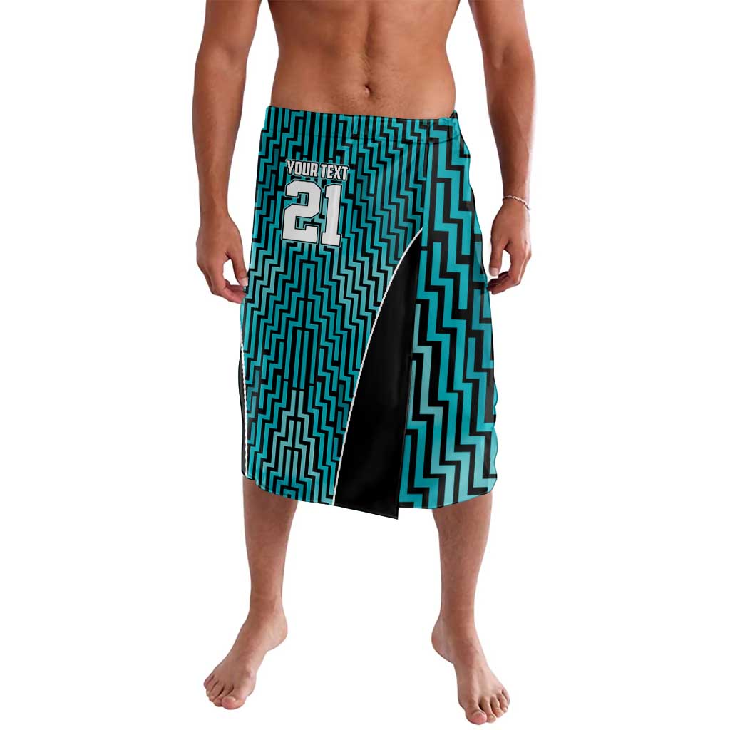 Custom Basketball New Zealand Lavalava Teal Maori Ta Moko Indigenous - Polynesian Pride