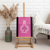 New Zealand Custom Canvas Wall Art Fire Basketball Maori Tribal Pink - Polynesian Pride