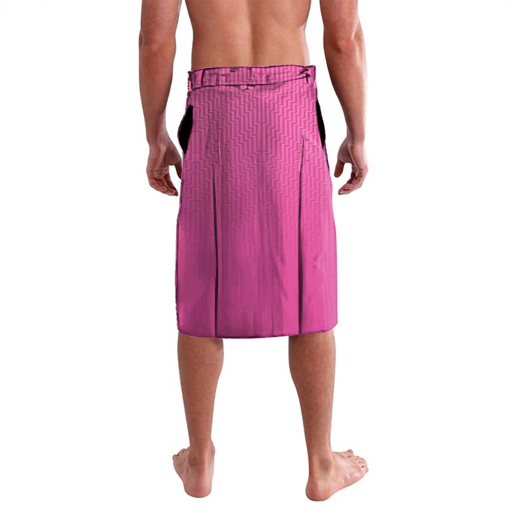 New Zealand Custom Lavalava Fire Basketball Maori Tribal Pink - Polynesian Pride