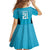 New Zealand Custom Family Matching Long Sleeve Bodycon Dress and Hawaiian Shirt Fire Basketball Maori Tribal Sky Blue - Polynesian Pride