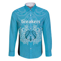 New Zealand Custom Family Matching Tank Maxi Dress and Hawaiian Shirt Fire Basketball Maori Tribal Sky Blue - Polynesian Pride