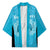 New Zealand Custom Kimono Fire Basketball Maori Tribal Sky Blue - Polynesian Pride