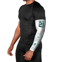 Custom New Zealand Aotearoa Arm Sleeves Green Maori Paua Shell Indigenous LT9 - Polynesian Pride