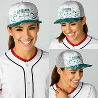 New Zealand Aotearoa Baseball Net Cap Green Maori Papua Shell Indigenous - Polynesian Pride