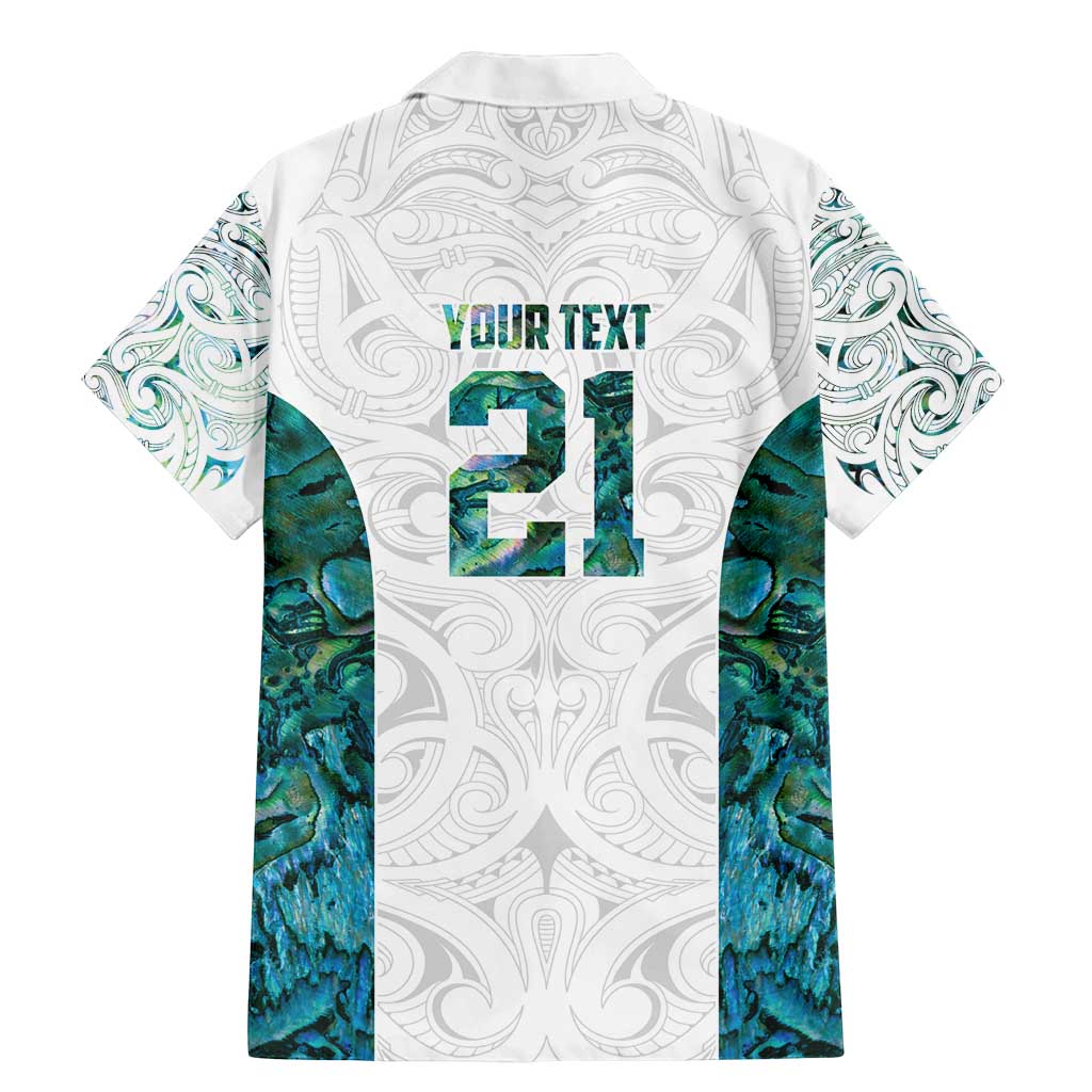 Custom New Zealand Aotearoa Family Matching Mermaid Dress and Hawaiian Shirt Green Maori Paua Shell Indigenous - Polynesian Pride