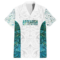 Custom New Zealand Aotearoa Hawaiian Shirt Green Maori Paua Shell Indigenous LT9 Green - Polynesian Pride
