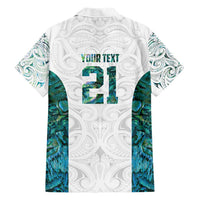 Custom New Zealand Aotearoa Hawaiian Shirt Green Maori Paua Shell Indigenous LT9 - Polynesian Pride