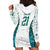 Custom New Zealand Aotearoa Hoodie Dress Green Maori Paua Shell Indigenous - Polynesian Pride