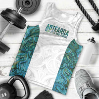 Custom New Zealand Aotearoa Men Tank Top Green Maori Paua Shell Indigenous LT9 - Polynesian Pride