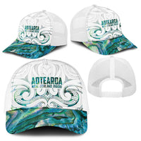 New Zealand Aotearoa Mesh Trucker Cap Green Maori Papua Shell Indigenous - Polynesian Pride