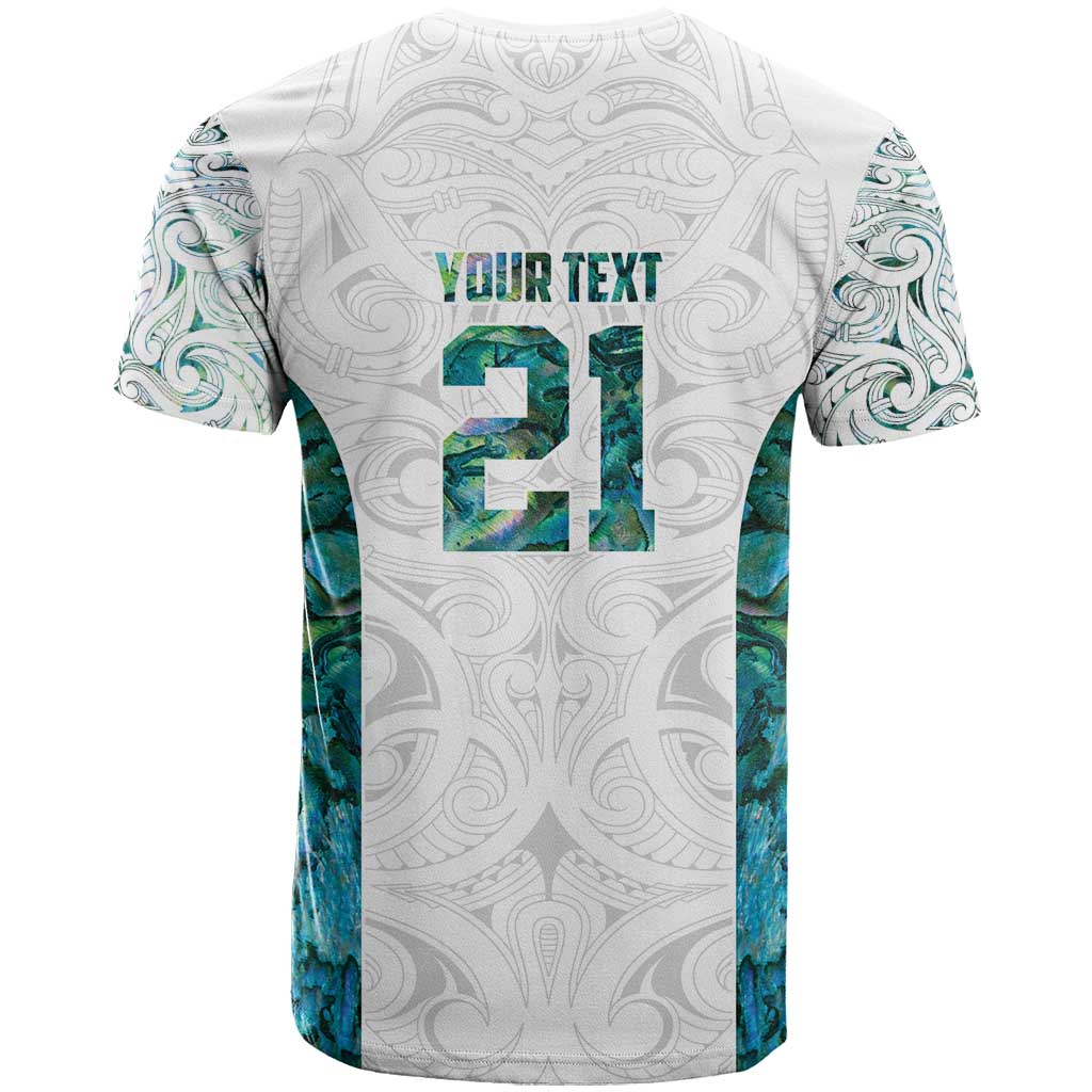 Custom New Zealand Aotearoa T Shirt Green Maori Paua Shell Indigenous - Polynesian Pride