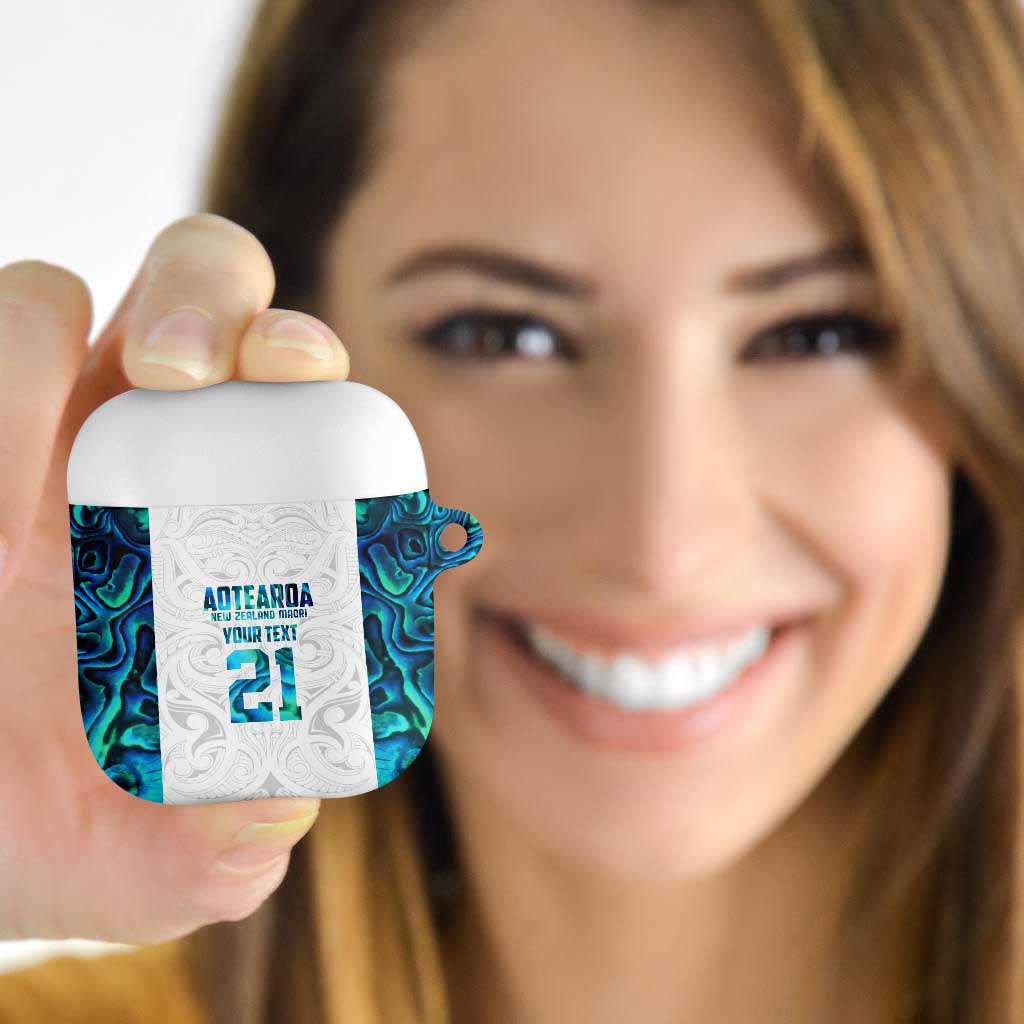 Custom New Zealand Aotearoa AirPods Case Maori Paua Shell Indigenous - Polynesian Pride