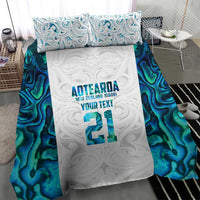 Custom New Zealand Aotearoa Bedding Set Maori Paua Shell Indigenous - Polynesian Pride