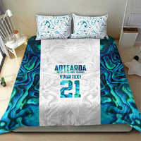 Custom New Zealand Aotearoa Bedding Set Maori Paua Shell Indigenous - Polynesian Pride