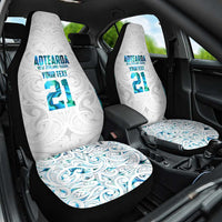 Custom New Zealand Aotearoa Car Seat Cover Maori Paua Shell Indigenous - Polynesian Pride