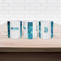Custom New Zealand Aotearoa Ceramic Mug Maori Paua Shell Indigenous - Polynesian Pride