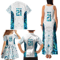 Custom New Zealand Aotearoa Family Matching Tank Maxi Dress and Hawaiian Shirt Maori Paua Shell Indigenous - Polynesian Pride