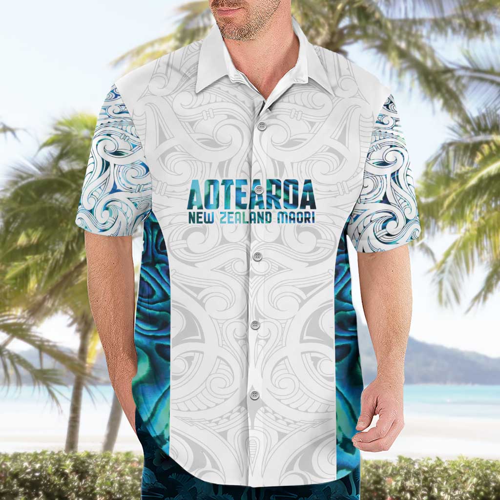 Custom New Zealand Aotearoa Hawaiian Shirt Maori Paua Shell Indigenous LT9 - Polynesian Pride
