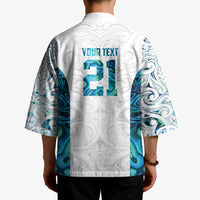 Custom New Zealand Aotearoa Kimono Maori Paua Shell Indigenous - Polynesian Pride