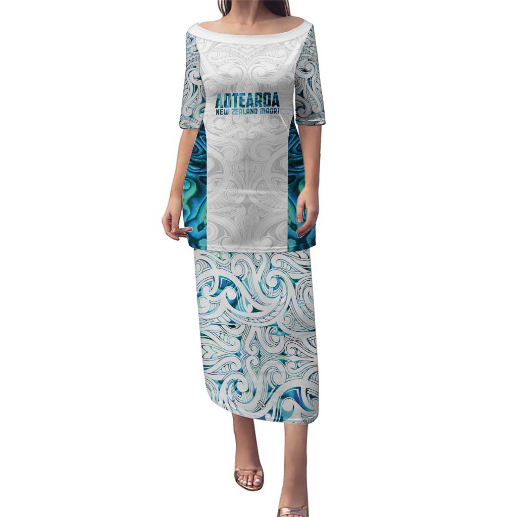 Custom New Zealand Aotearoa Puletasi Maori Paua Shell Indigenous - Polynesian Pride