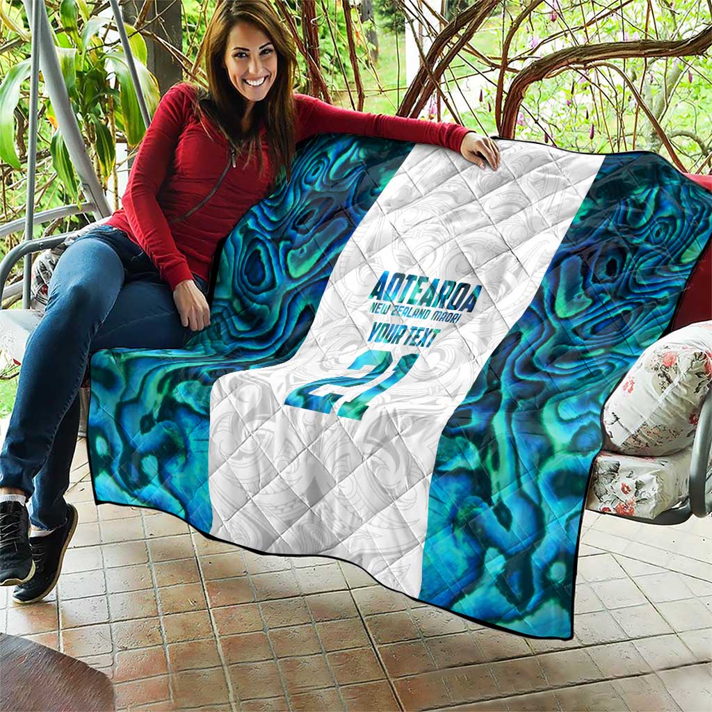 Custom New Zealand Aotearoa Quilt Maori Paua Shell Indigenous - Polynesian Pride