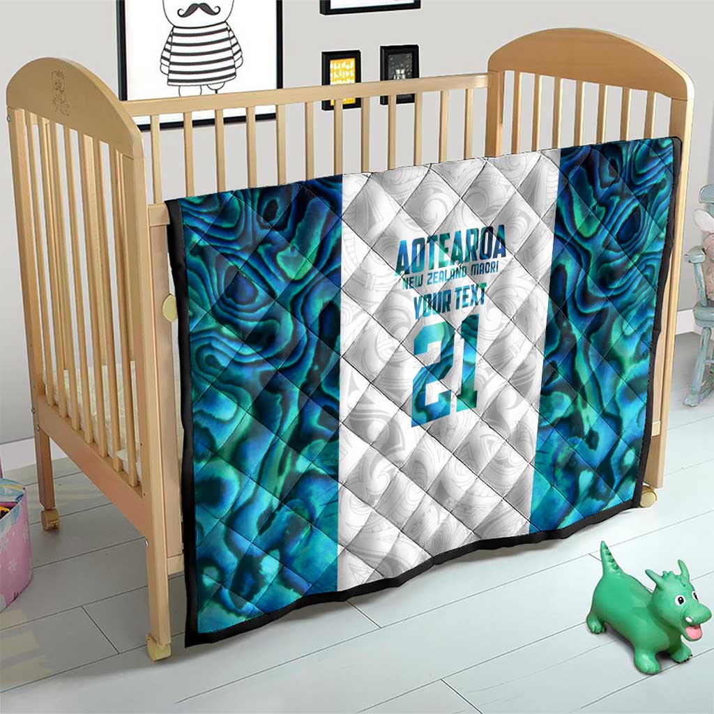 Custom New Zealand Aotearoa Quilt Maori Paua Shell Indigenous - Polynesian Pride