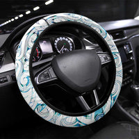 New Zealand Aotearoa Steering Wheel Cover Maori Paua Shell Indigenous LT9 Universal Fit Blue - Polynesian Pride