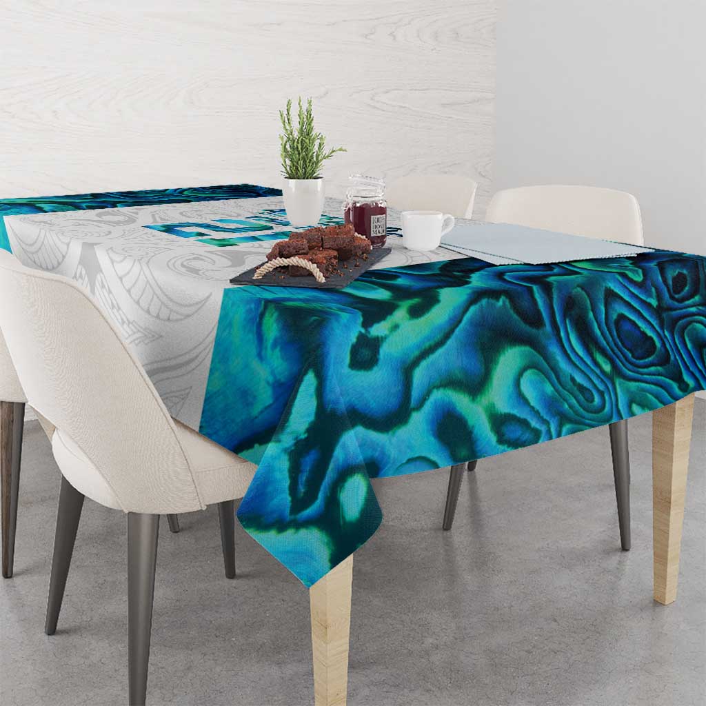 Custom New Zealand Aotearoa Tablecloth Maori Paua Shell Indigenous LT9 - Polynesian Pride