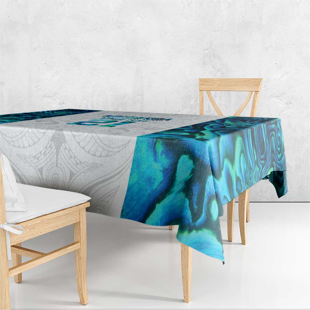 Custom New Zealand Aotearoa Tablecloth Maori Paua Shell Indigenous LT9 - Polynesian Pride