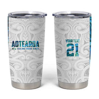 Custom New Zealand Aotearoa Tumbler Cup Maori Paua Shell Indigenous - Polynesian Pride