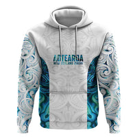 Custom New Zealand Aotearoa Zip Hoodie Maori Paua Shell Indigenous - Polynesian Pride