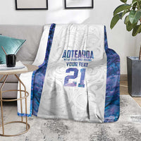 Custom New Zealand Aotearoa Blanket Purple Maori Paua Shell Indigenous - Polynesian Pride