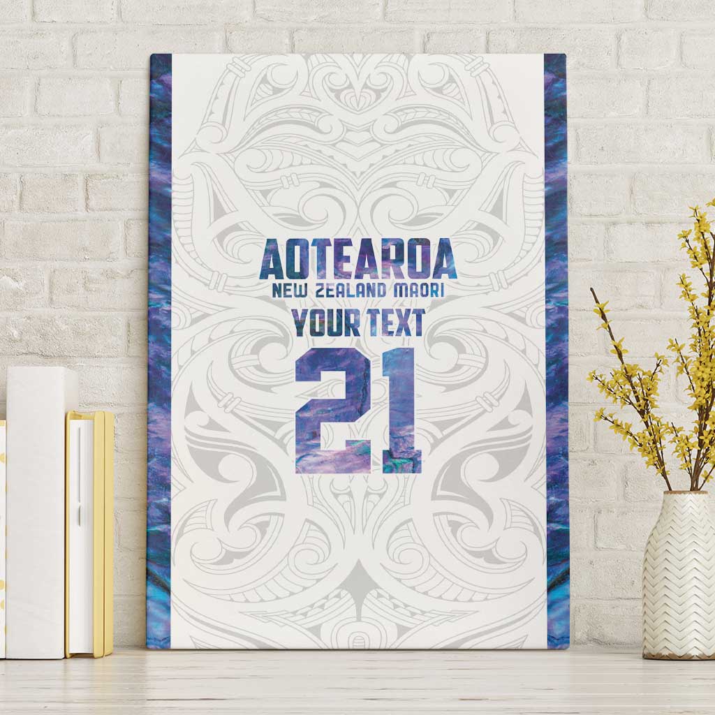 Custom New Zealand Aotearoa Canvas Wall Art Purple Maori Paua Shell Indigenous LT9 Without Frame Purple - Polynesian Pride
