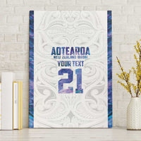 Custom New Zealand Aotearoa Canvas Wall Art Purple Maori Paua Shell Indigenous LT9 Without Frame Purple - Polynesian Pride