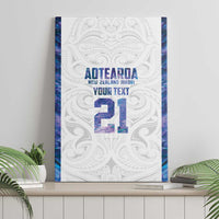 Custom New Zealand Aotearoa Canvas Wall Art Purple Maori Paua Shell Indigenous LT9 - Polynesian Pride