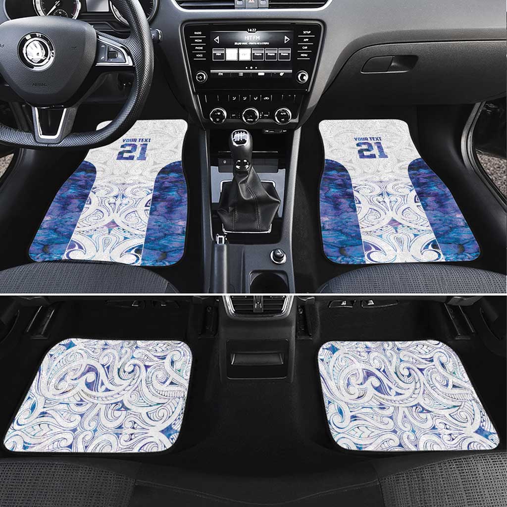 Custom New Zealand Aotearoa Car Mats Purple Maori Paua Shell Indigenous LT9 Set 4pcs Purple - Polynesian Pride