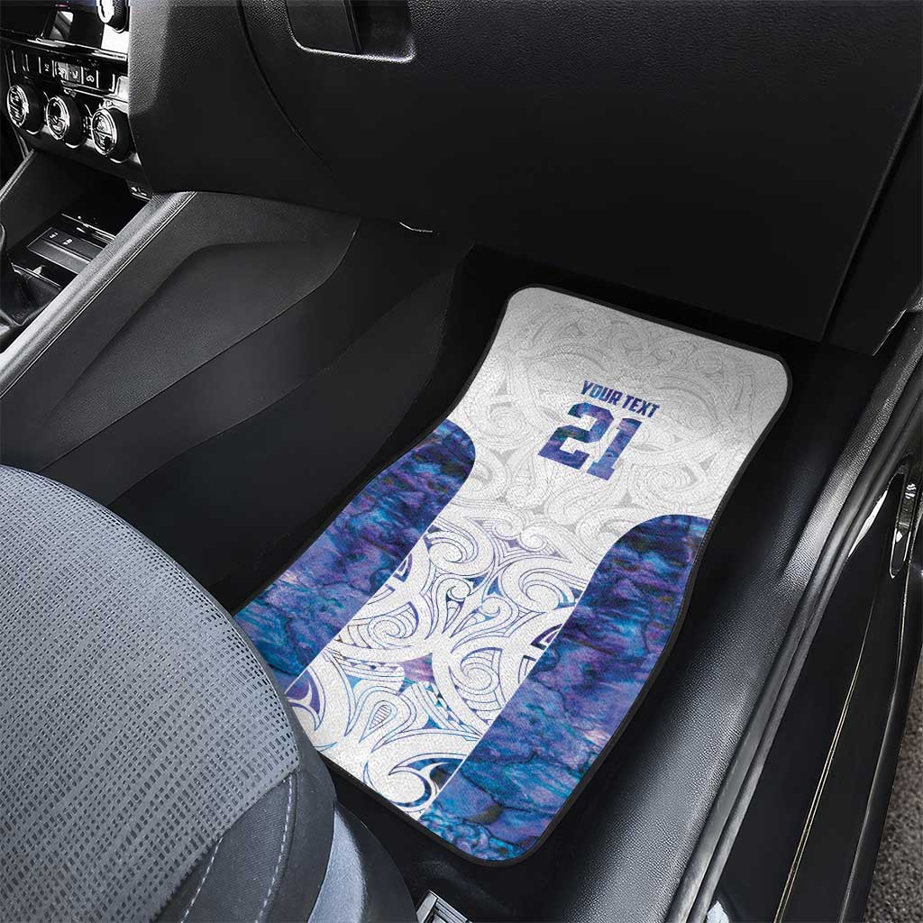 Custom New Zealand Aotearoa Car Mats Purple Maori Paua Shell Indigenous LT9 - Polynesian Pride