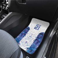 Custom New Zealand Aotearoa Car Mats Purple Maori Paua Shell Indigenous LT9 - Polynesian Pride