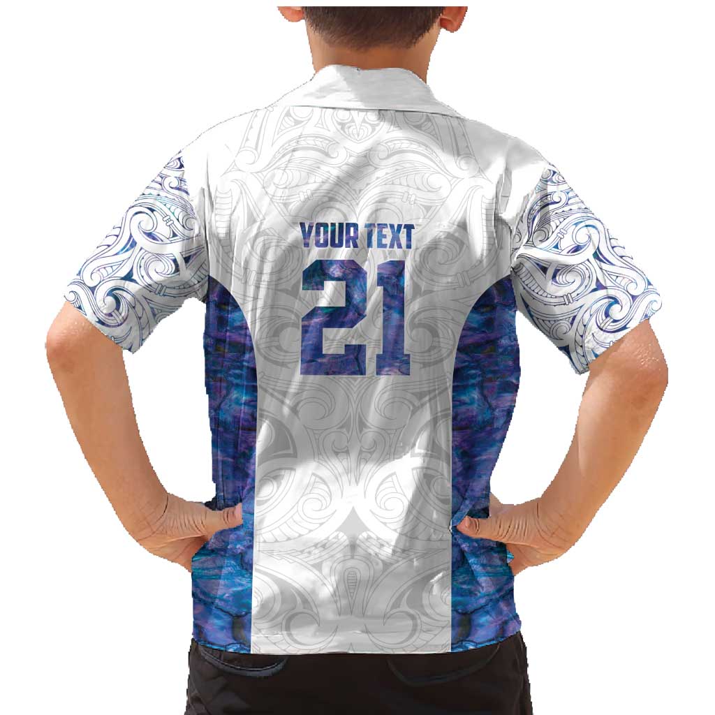 Custom New Zealand Aotearoa Family Matching Mermaid Dress and Hawaiian Shirt Purple Maori Paua Shell Indigenous - Polynesian Pride