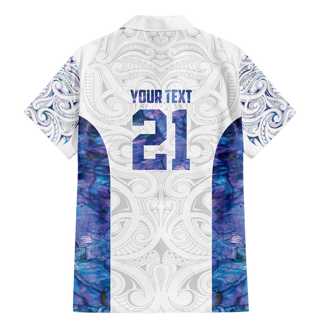 Custom New Zealand Aotearoa Family Matching Mermaid Dress and Hawaiian Shirt Purple Maori Paua Shell Indigenous - Polynesian Pride