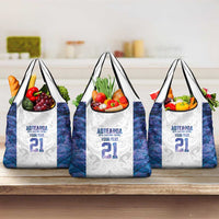 Custom New Zealand Aotearoa Grocery Bag Purple Maori Paua Shell Indigenous - Polynesian Pride