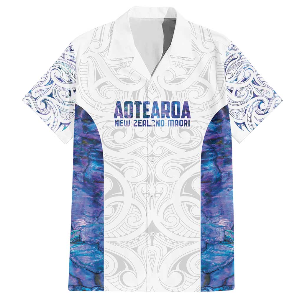 Custom New Zealand Aotearoa Hawaiian Shirt Purple Maori Paua Shell Indigenous LT9 Purple - Polynesian Pride