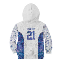 Custom New Zealand Aotearoa Kid Hoodie Purple Maori Paua Shell Indigenous - Polynesian Pride