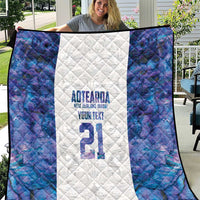Custom New Zealand Aotearoa Quilt Purple Maori Paua Shell Indigenous - Polynesian Pride