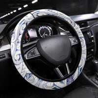 New Zealand Aotearoa Steering Wheel Cover Purple Maori Paua Shell Indigenous LT9 Universal Fit Purple - Polynesian Pride