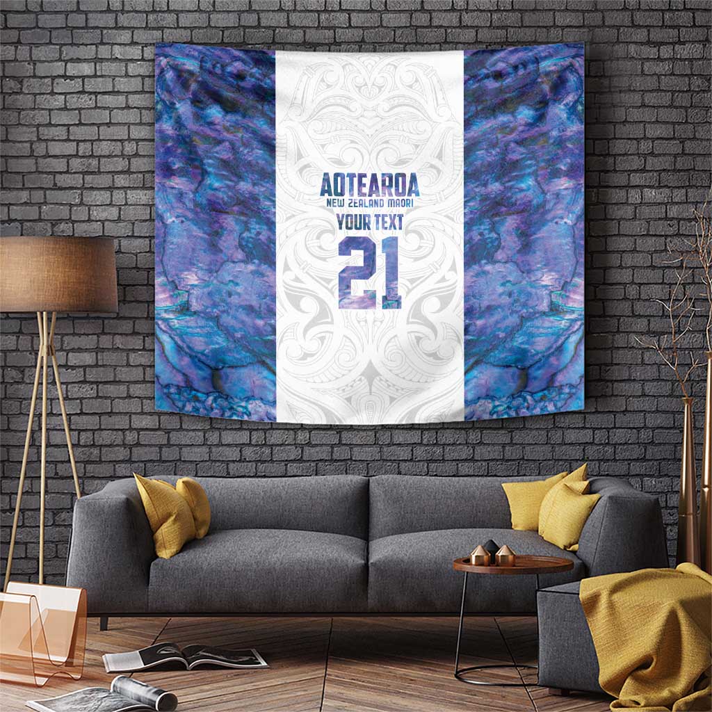 Custom New Zealand Aotearoa Tapestry Purple Maori Paua Shell Indigenous - Polynesian Pride