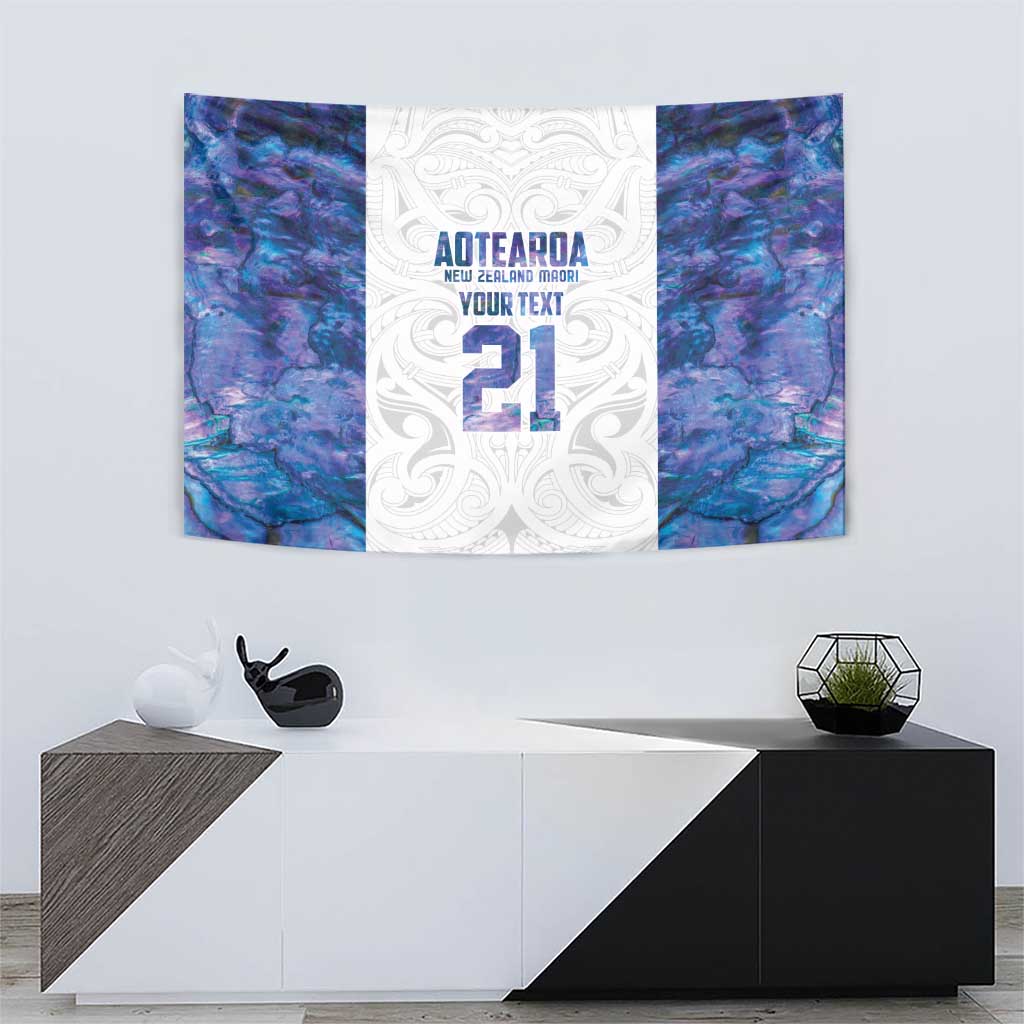 Custom New Zealand Aotearoa Tapestry Purple Maori Paua Shell Indigenous - Polynesian Pride
