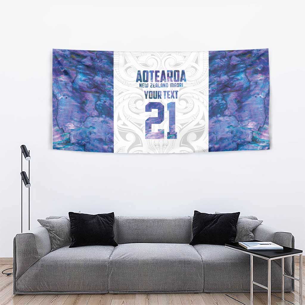Custom New Zealand Aotearoa Tapestry Purple Maori Paua Shell Indigenous - Polynesian Pride